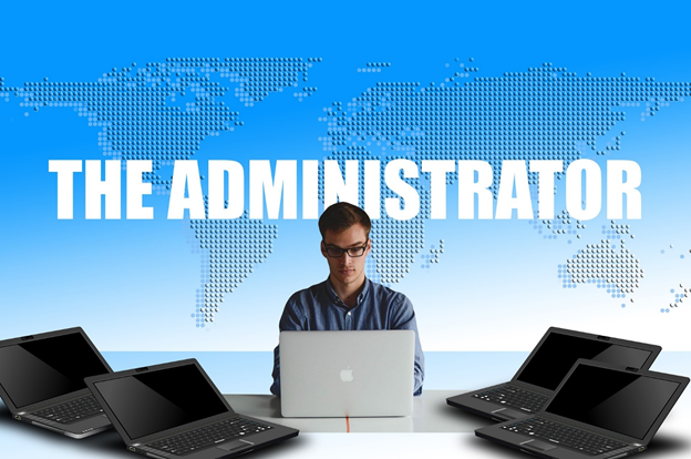 The lone admin overseeing computers all over the world. 
